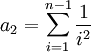 a_2 = \sum_{i=1}^{n-1} \frac{1}{i^2}