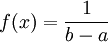 f(x) = \frac{1}{b-a}