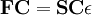 \mathbf{F} \mathbf{C} = \mathbf{S} \mathbf{C} \mathbf{\epsilon}