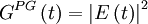 G^{PG}\left(t \right )=\left|E\left(t \right )\right|^2