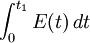 \int_{0}^{t_1} E(t)\, dt