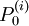 P^{(i)}_{0}