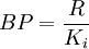 BP=\frac{R}{K_i}