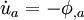 \dot{u}_a = -\phi_{,a}