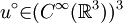 u^\circ \mathcal{2} (C^\infty(\mathbb{R}^3))^3