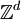 \mathbb{Z}^d