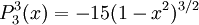 P_{3}^{3}(x)=-15(1-x^2)^{3/2}