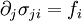 \partial_j\sigma_{ji}=f_i