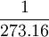 \frac{1}{273.16}