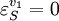 \varepsilon^{v_1}_S = 0