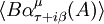 \langle B\alpha^\mu_{\tau+i\beta}(A)\rangle